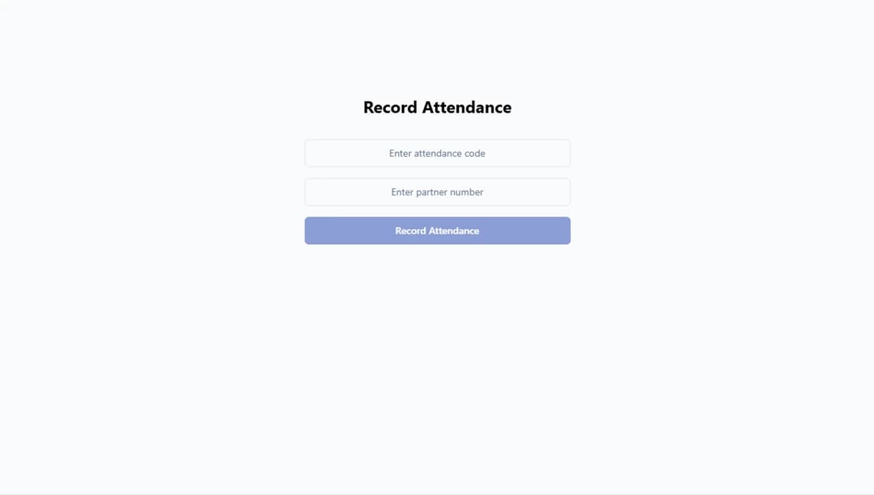 Recording attendance in FaithAdmin